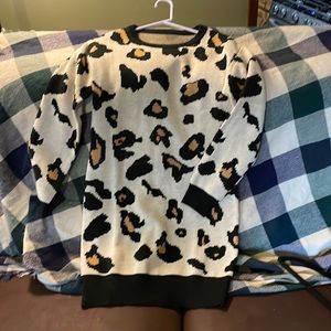 Cheetah print sweater or shirt dress. #47